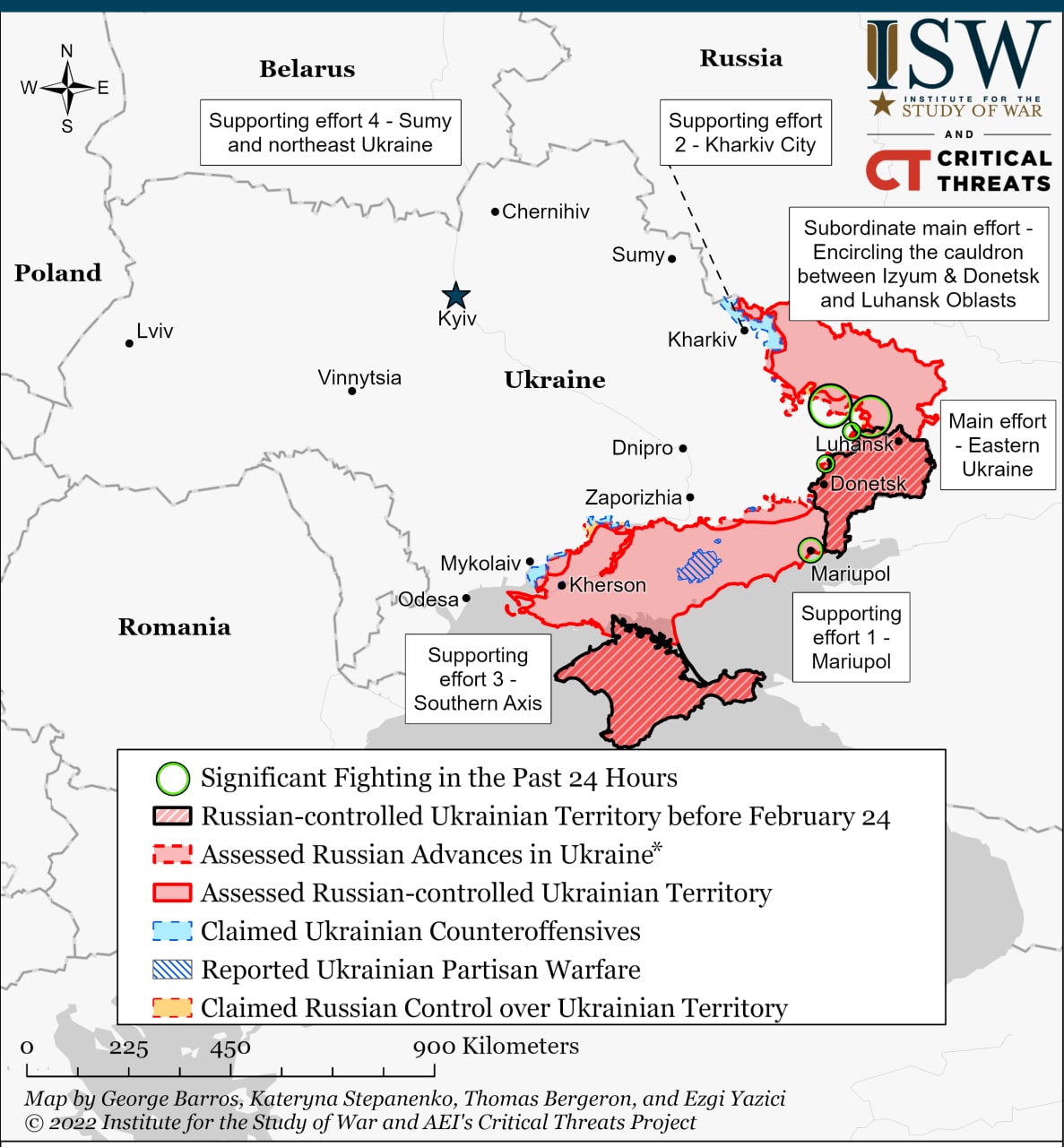 Isw карта боевых действий