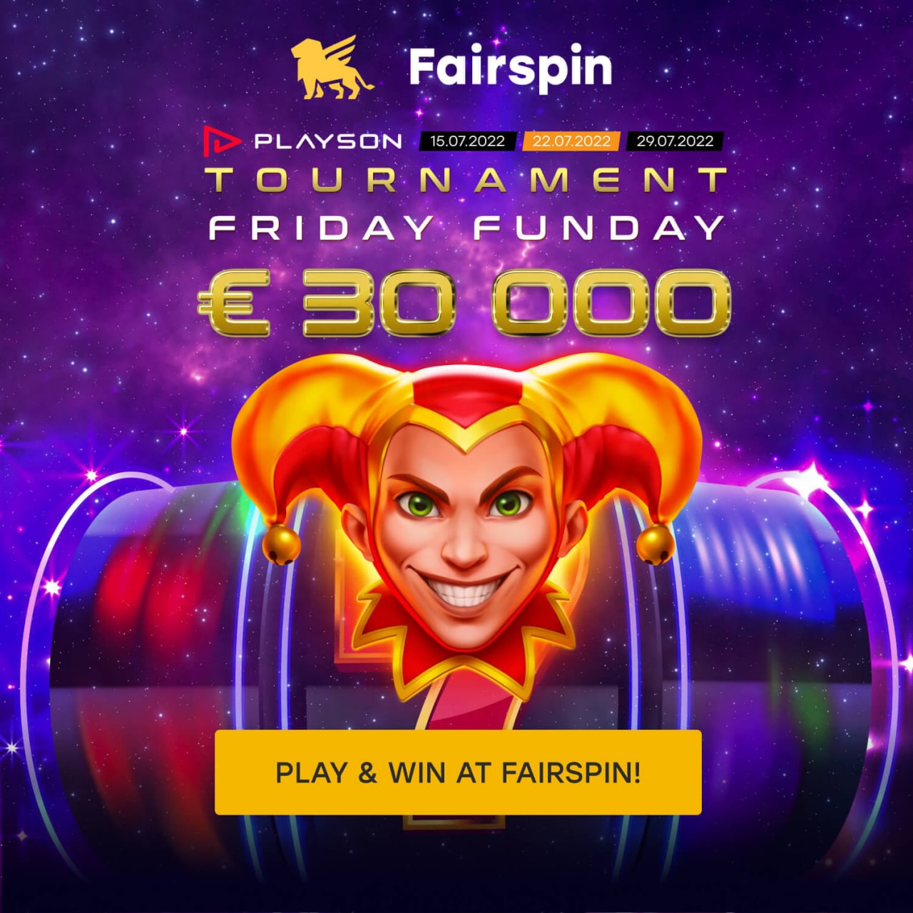 Fairspin фриспины fairspin plp fun. Playson Tournament.