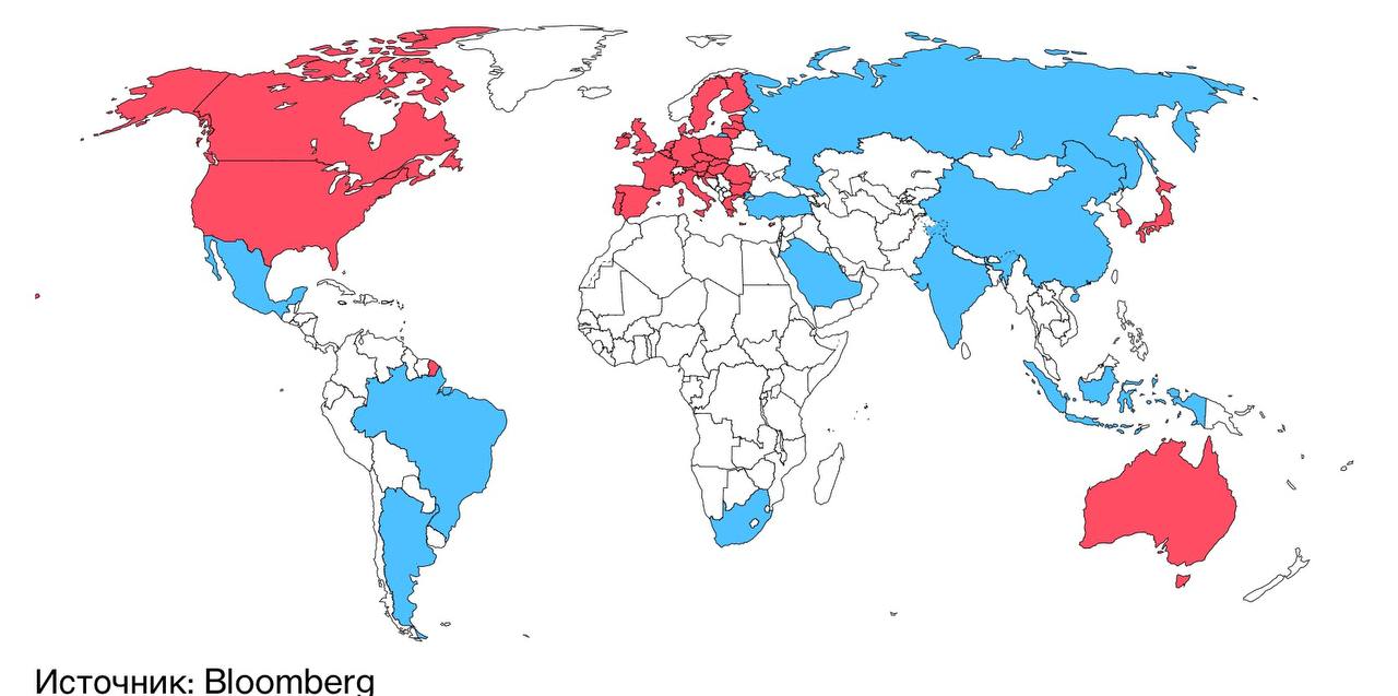 Ввели санкции против мир. Страны которые против России. Страны g20 на карте. Большая двадцатка карта. Страны которые против США.