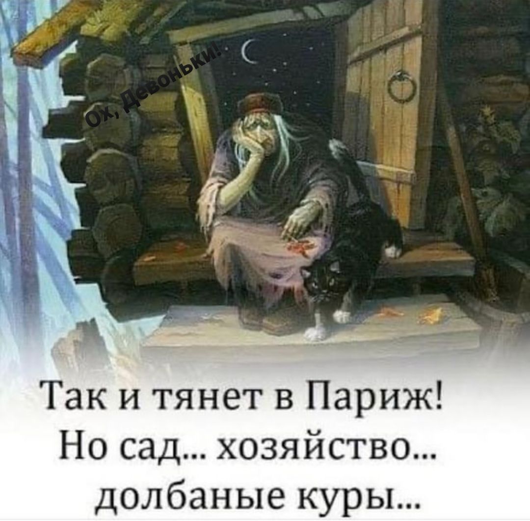 Баба Яга и черный кот