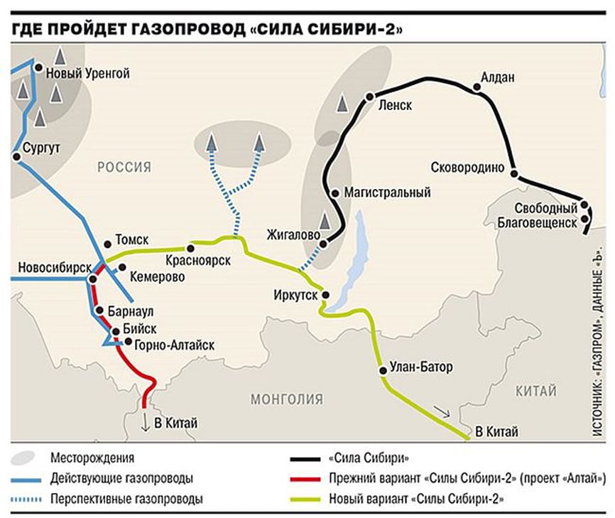 Маршрутная карта газопровода