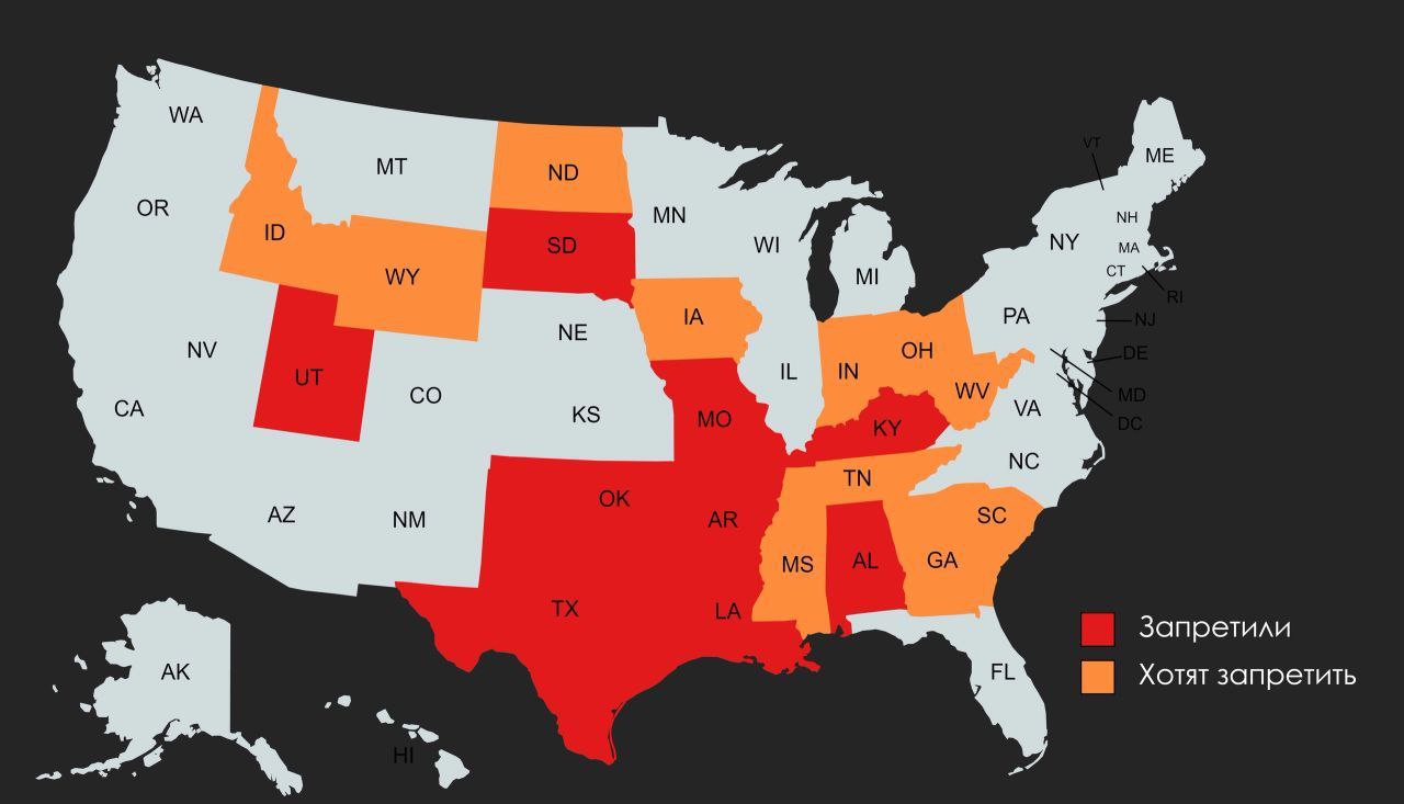 Запрещенная америка. В каких Штатах запрещены аборты. Штаты США. Штаты США где запрещены аборты. Правые штаты США.