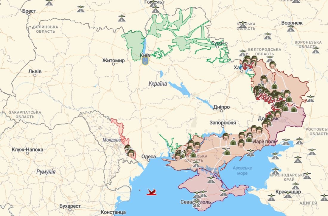 Карта дипстейт украина боевых действий